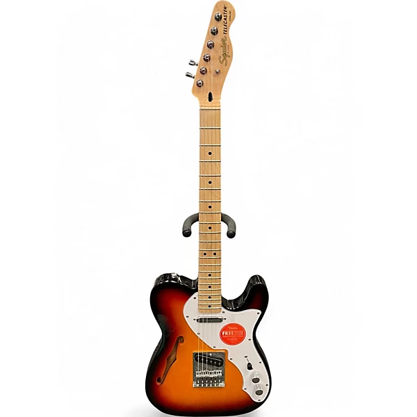 Used Squier Classic Vibe 70s Thinline Telecaster Sunburst Hollow Body Electric Guitar