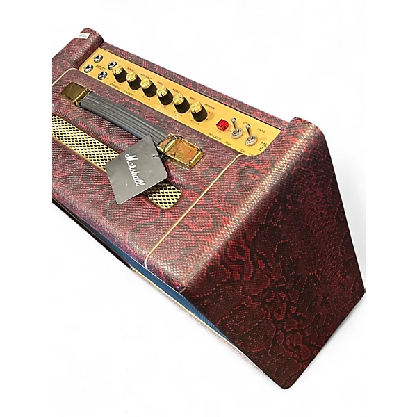 Used Marshall Limited Edition Black & Red Snakeskin Studio Vintage SV20C 2 Tube Guitar Combo Amp
