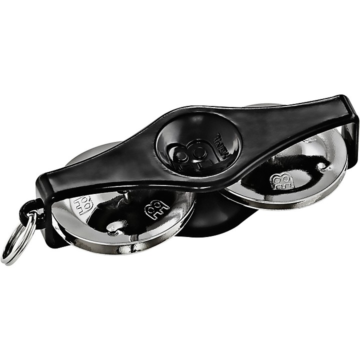 Key Ring Tambourine Black