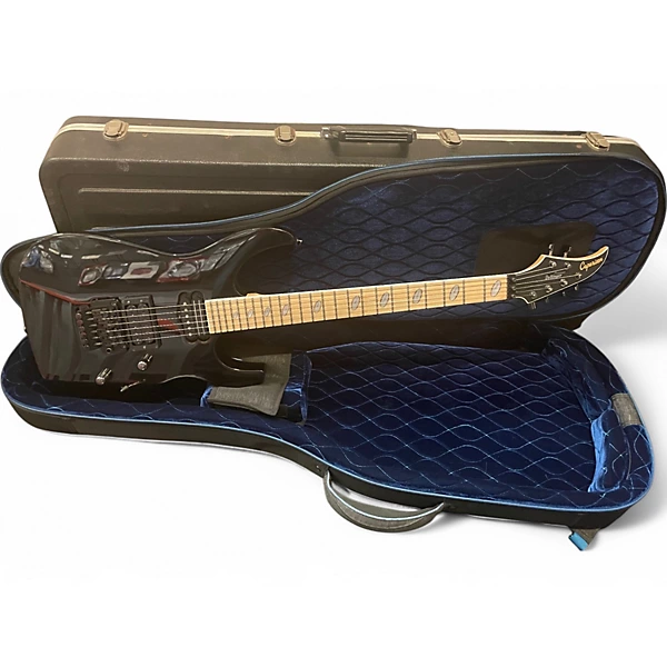 Caparison Guitars Used 2023 Caparison Guitars Dellinger Prominence MF Transparent Spectrum Black Solid Body Electric Guitar.gc