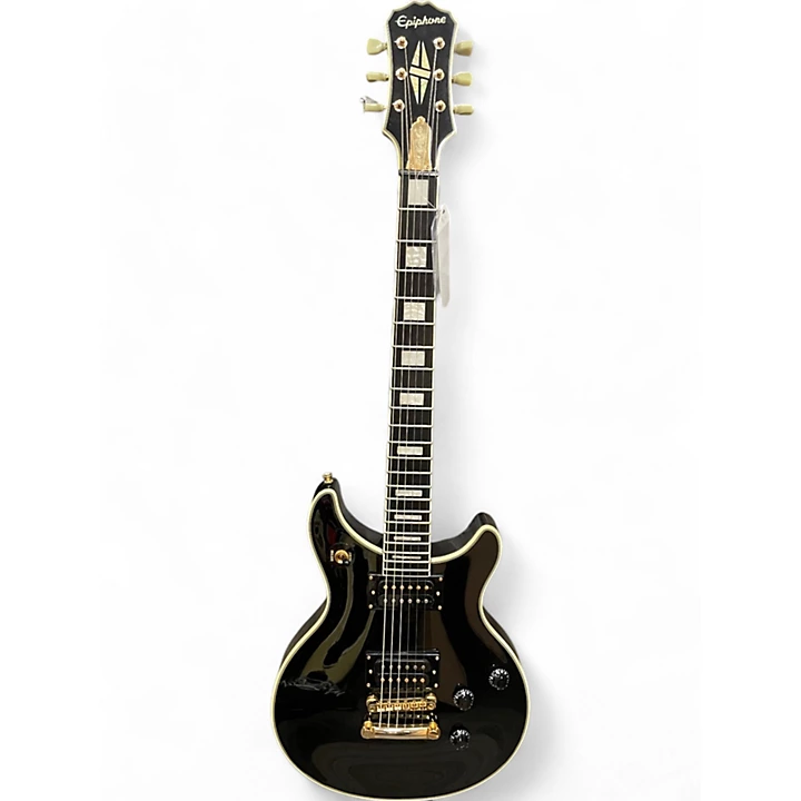 Epiphone Used Epiphone Limited Edition Tak Matsumoto DC Custom Black Solid Body Electric Guitar.gc