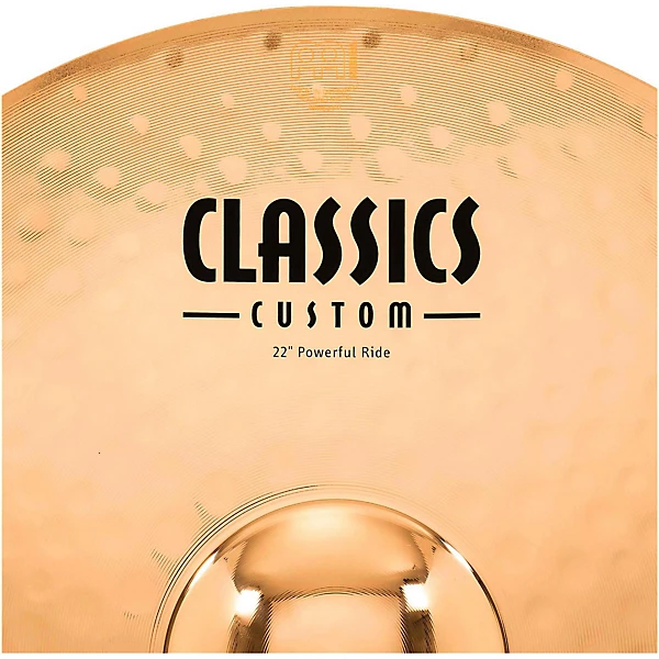 MEINL Classics Custom Powerful Ride   Brilliant 22 in.