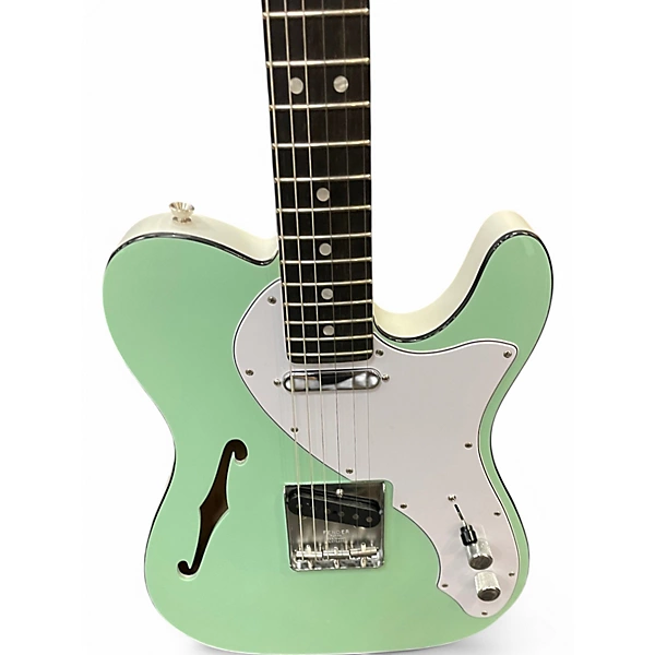 Fender Used Fender Limited Edition Two Tone Telecaster Surf Green Hollow Body Electric Guitar.gc