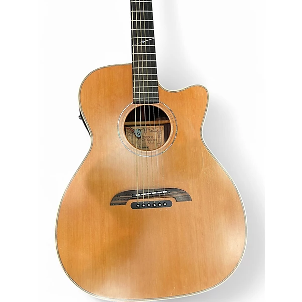 Alvarez Used Alvarez WY1 Yairi Stage OM Folk Natural Acoustic Electric Guitar