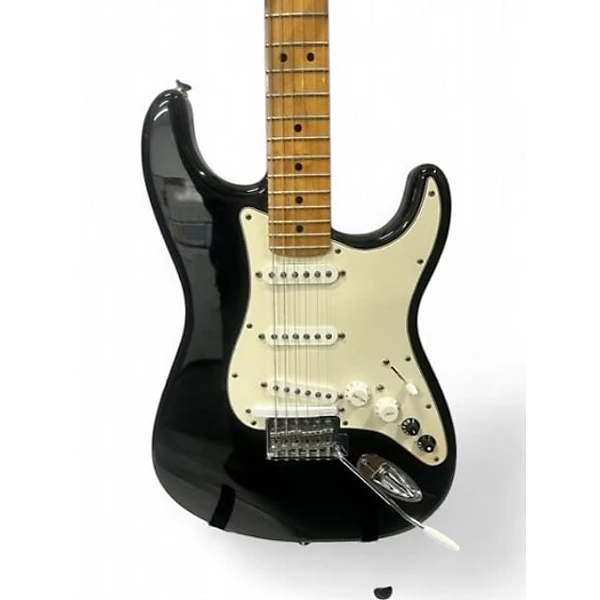 Used Fender Standard Roland Stratocaster Black Solid Body Electric Guitar