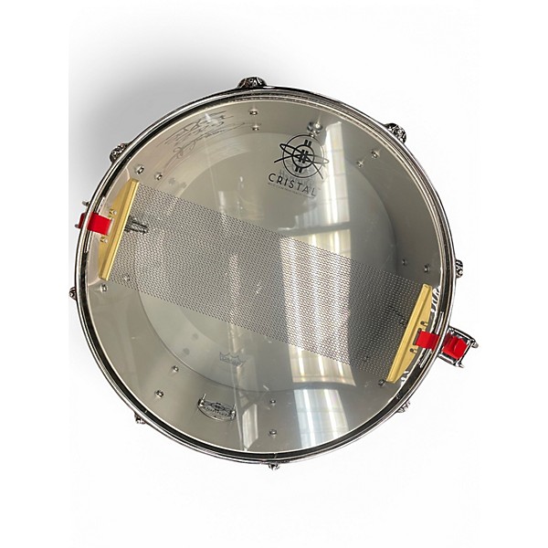 Dunnett Used Dunnett 65X14 Chrome Plated Stainless Steel Snare Stainless Steel Drum.gc