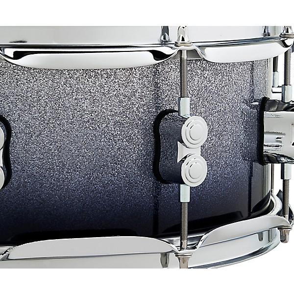 Concept Maple Series Snare Drum Silver to Black Sparkle Fade 55x14
