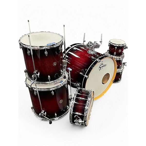 Gretsch Drums Used 2016 Gretsch Drums 7 Piece Catalina Maple Wine Red Drum Kit.gc