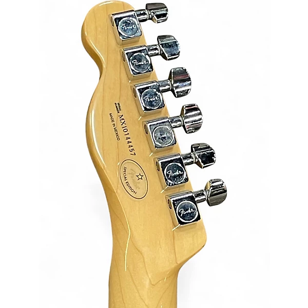 Used Fender Player Telecaster Black and Silver Solid Body Electric Guitar