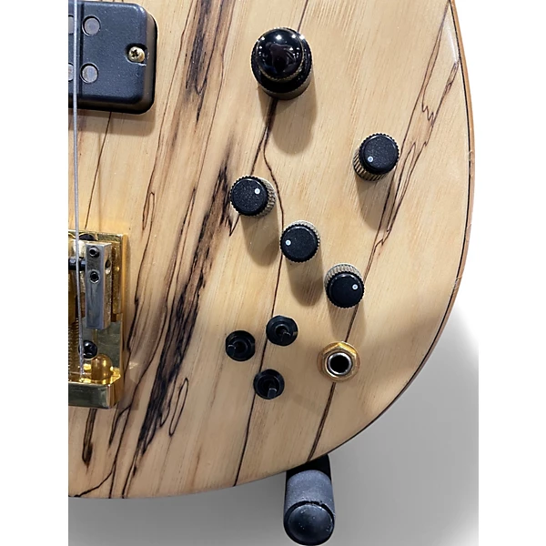 Fodera Used 2000 Fodera AJ5 Spalted Maple Electric Bass Guitar.gc