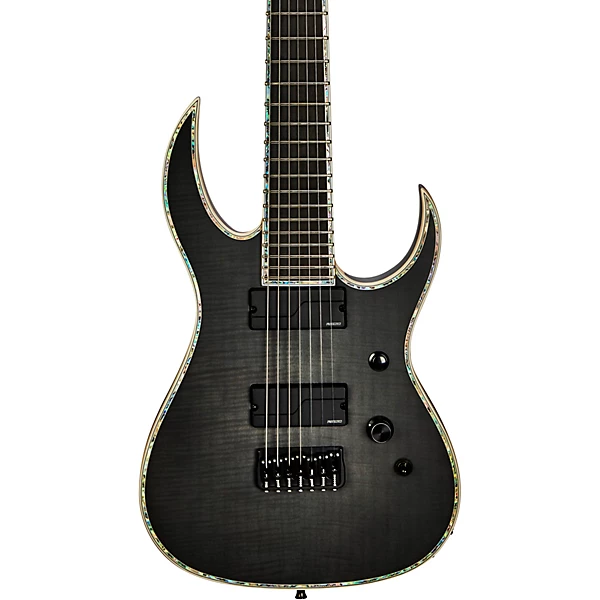 B.C. Rich Shredzilla Extreme 7 String Electric Guitar Trans Black