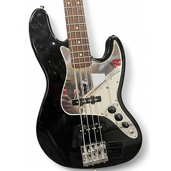 Used 2002 Fender Player Jazz Bass Black Electric Bass Guitar