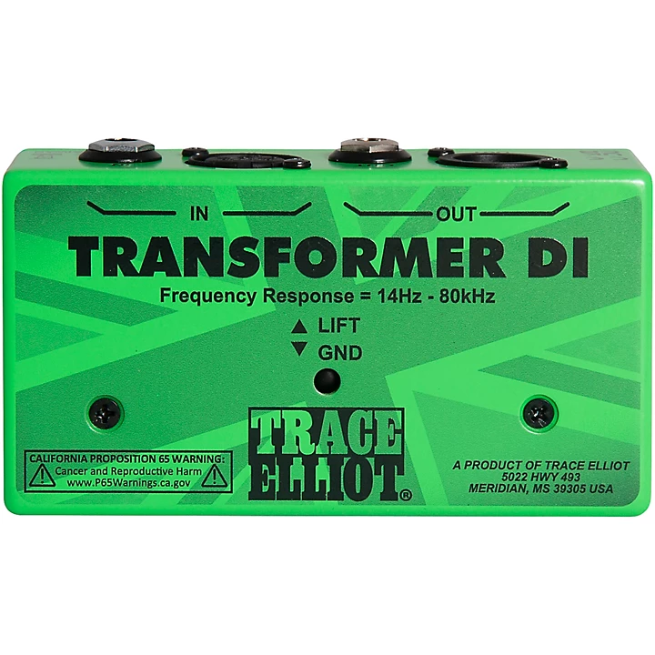 Trace Elliot Transformer DI Pedal Green