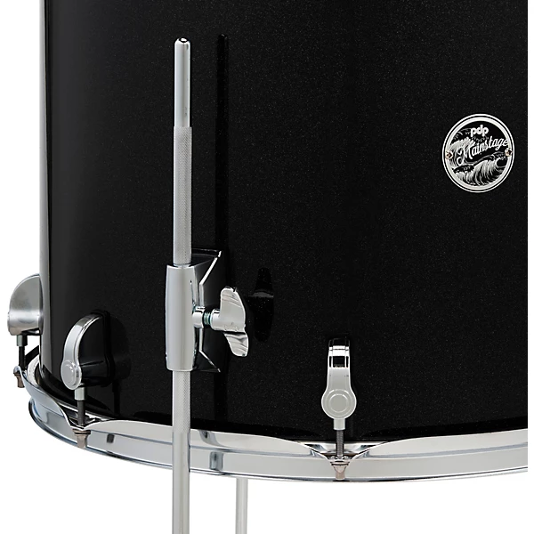 Mainstage 5 Piece Complete Drum Set With 22 Bass Drum and Paiste Cymbals Black Sparkle