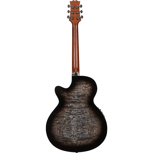 Mitchell MX430QAB Exotic Series Acoustic Electric Guitar Pack Midnight Black Edge Burst