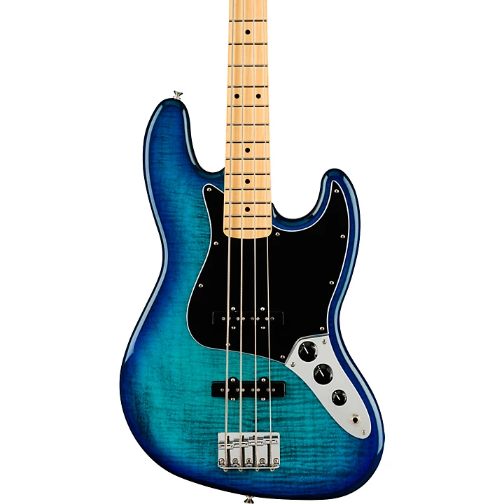 Fender Player Jazz Bass Plus Top Limited Edition Bass Guitar Blue Burst