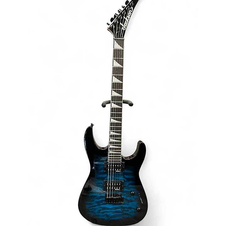 Used Jackson JS20 DINKY Blue Burst Solid Body Electric Guitar