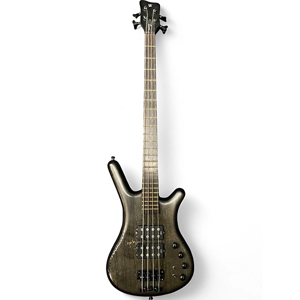 Used 2008 Warwick Corvette $$ Double Buck 4 String Nirvana Black Oil Electric Bass Guitar