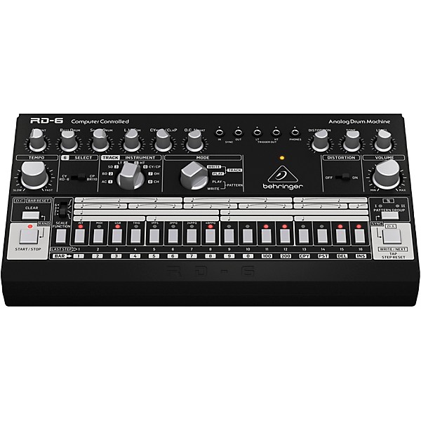 RD 6 BK Analog Drum Machine Black