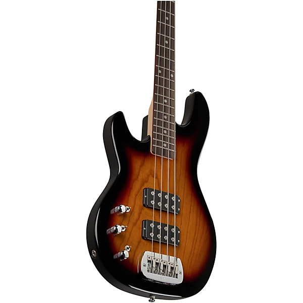 Tribute L2000 Left Handed Electric Bass Guitar 3 Tone Sunburst