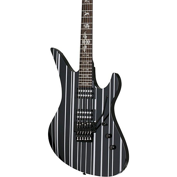 Schecter Guitar Research Synyster Gates Standard Electric Guitar Gloss Black with Silver Pinstripes