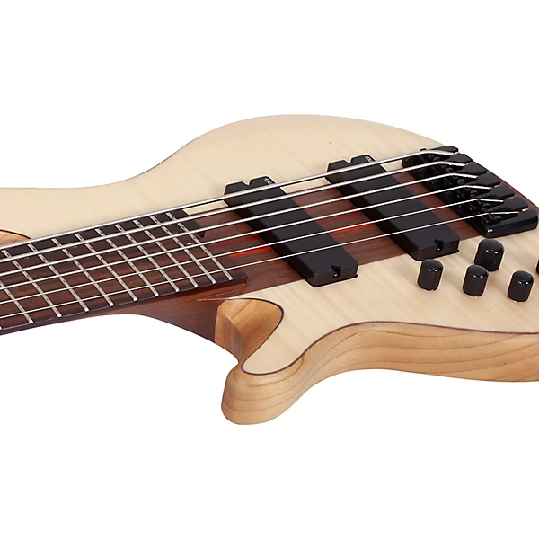 Schecter Guitar Research Charles Berthoud CB 6 Left Handed 6 String Electric Bass Natural Satin