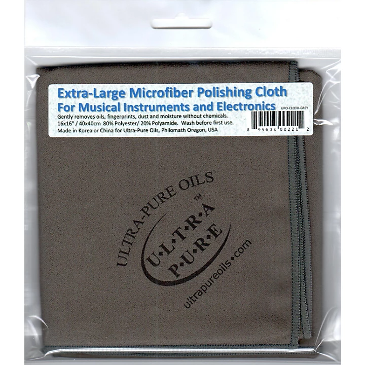 Extra Large Microfiber Polishing Cloth Gray