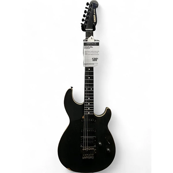Vintage 1980s Yamaha SE700E Black Solid Body Electric Guitar