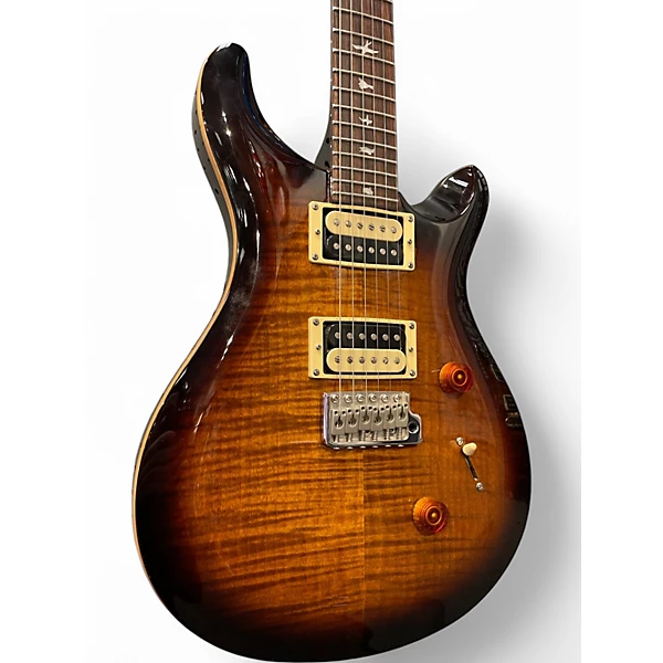 PRS Used PRS SE Custom 24 BLACK GOLD BURST Solid Body Electric Guitar.gc