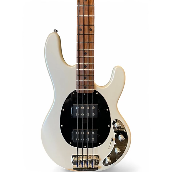 Used Sterling by Music Man Ray34HH Pearl White Electric Bass Guitar