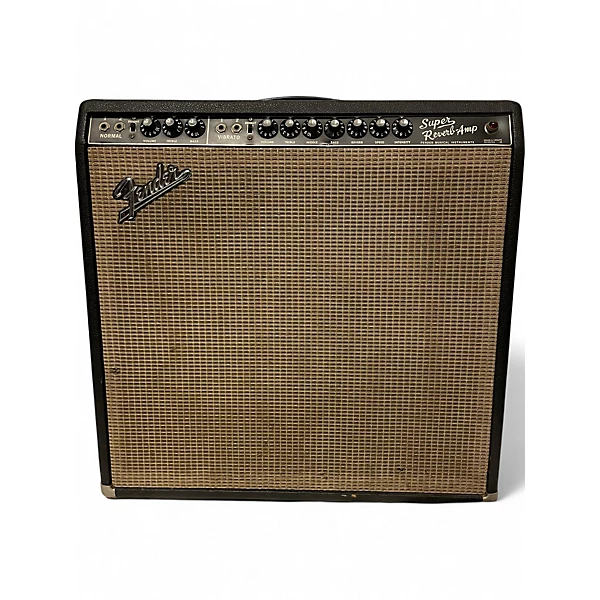 Vintage 1966 Fender Super Reverb 4x10 Tube Guitar Combo Amp