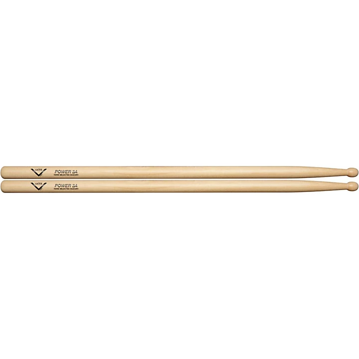 Power Wood Tip Drumsticks Pair 3A Natural