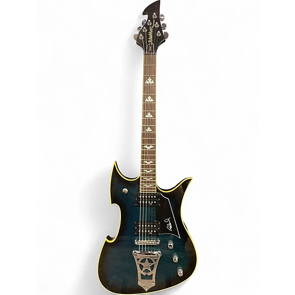 Used Washburn Paul Stanley Signature PS600 2 Tone Green Burst Solid Body Electric Guitar