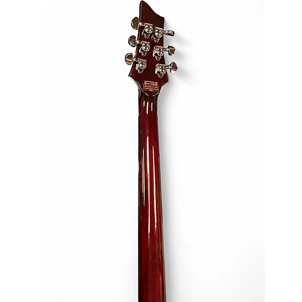 Schecter Guitar Research Used Schecter Guitar Research Hellraiser 006 Left Handed Crimson Burst Electric Guitar.gc
