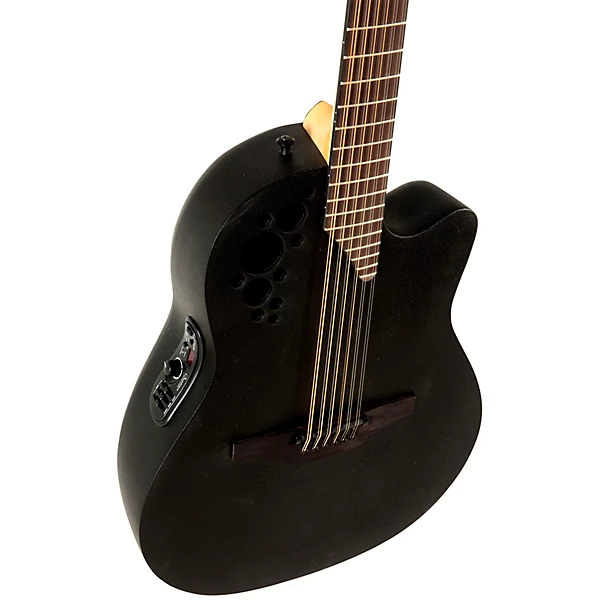Ovation 2058TX 5 G Pro Series Elite TX Deep Contour 12 String Acoustic Electric Guitar Textured Black