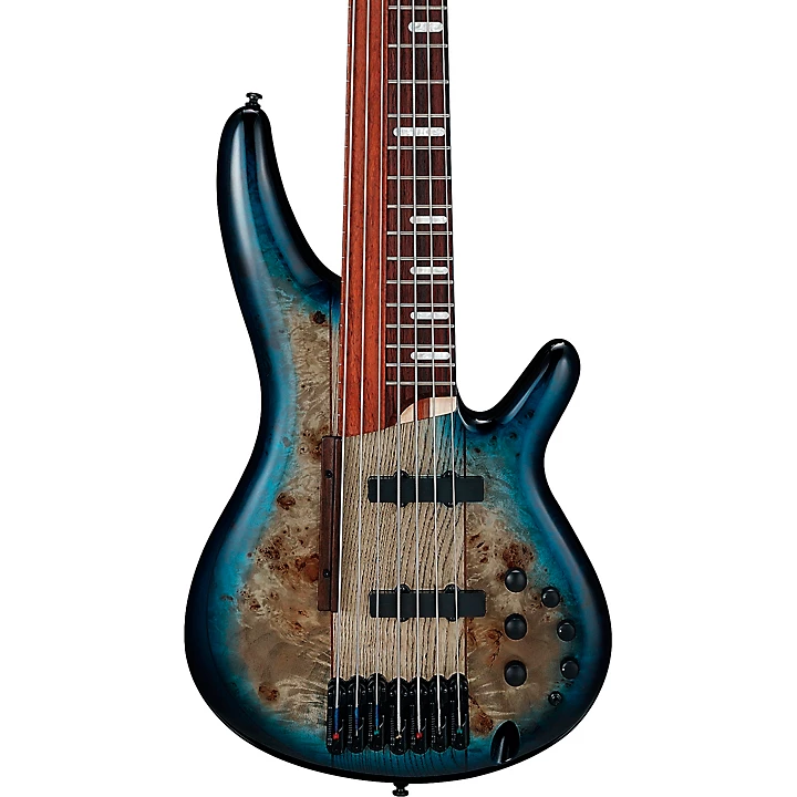 Ibanez Bass Workshop SRAS7 7 String Electric Bass Cosmic Blue Starburst