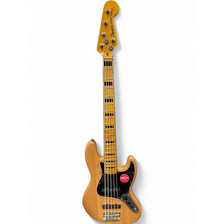 Squier Used Squier Classic Vibe 70s Jazz Bass V Natural Electric Bass Guitar