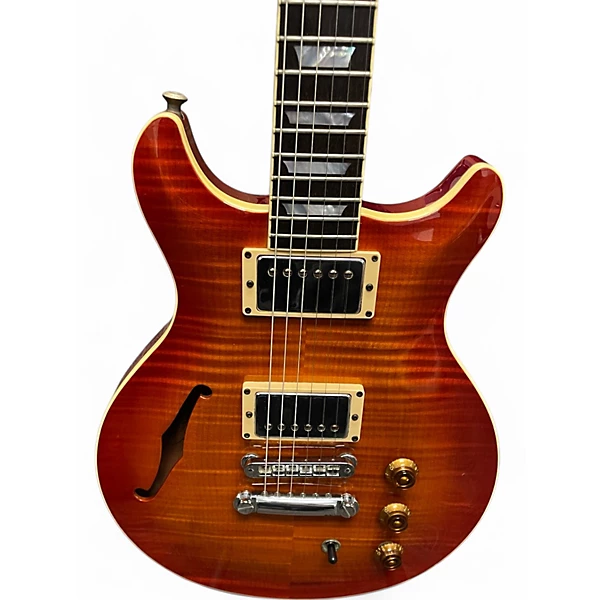 Used Hamer Artist Custom Cherry Sunburst Solid Body Electric Guitar