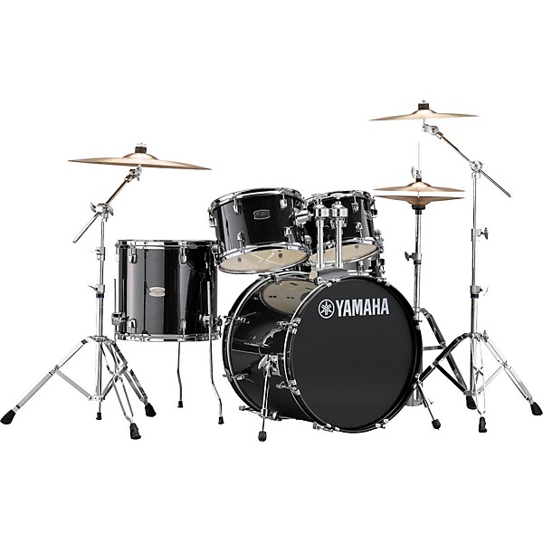 Rydeen 5 Piece Shell Pack with 20 in Bass Drum Black Glitter