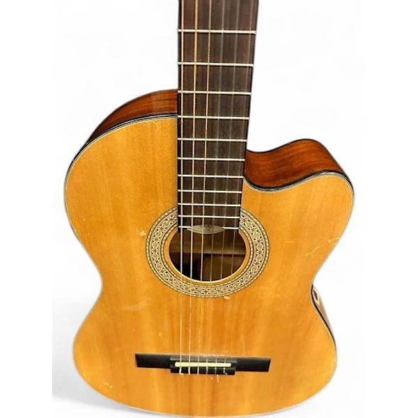 Takamine Used Takamine EG124C Natural Classical Acoustic Electric Guitar.gc