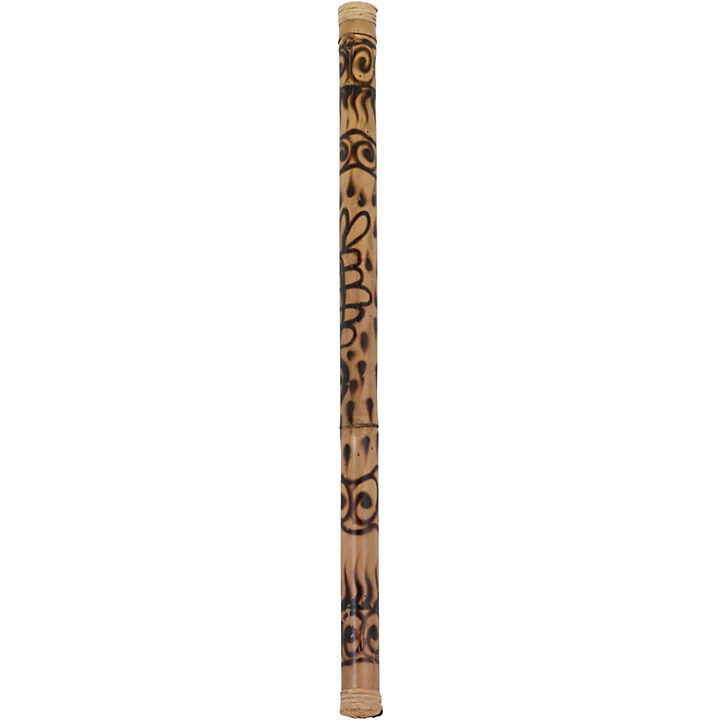 40 in Bamboo Rainstick in Hand Painted Rhythm Water Finish
