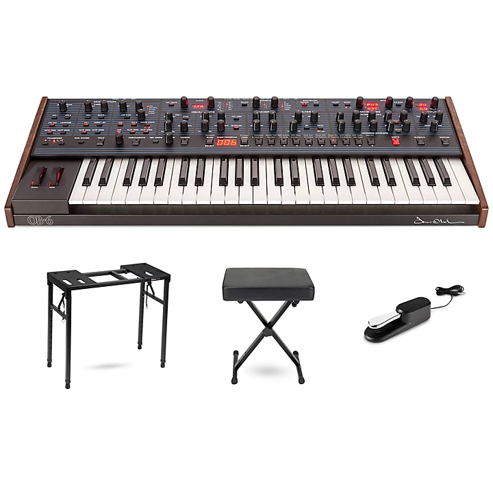 OB 6 6 Voice Analog Synthesizer Essentials Bundle