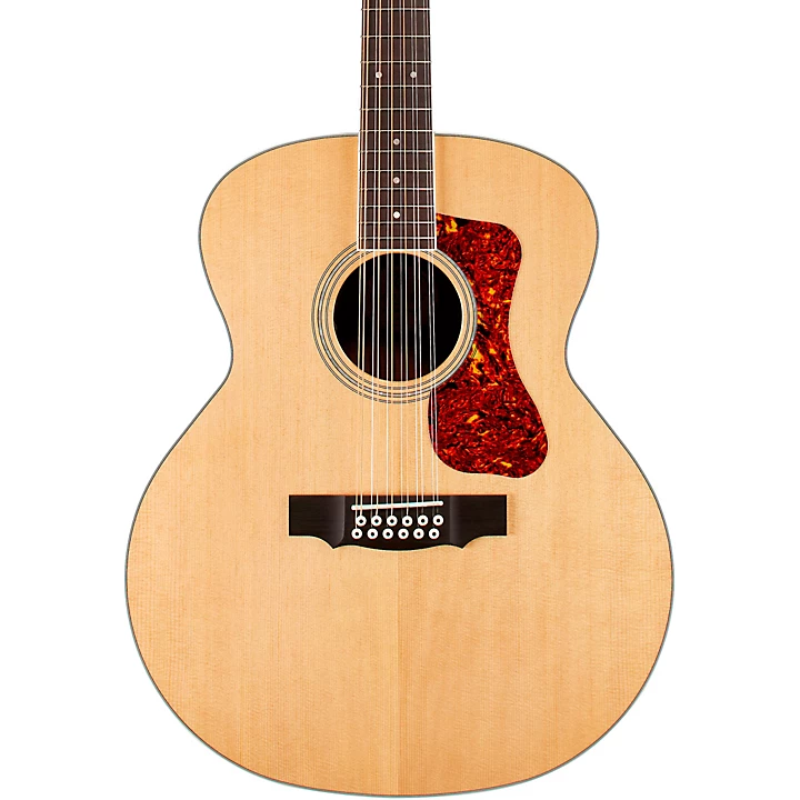 Guild F 2512E Deluxe Rosewood Westerly Collection Jumbo 12 String Acoustic Electric Guitar Natural