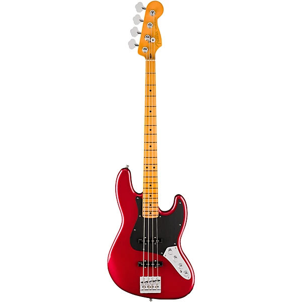 American Ultra II Jazz Bass Maple Fingerboard Sinister Red