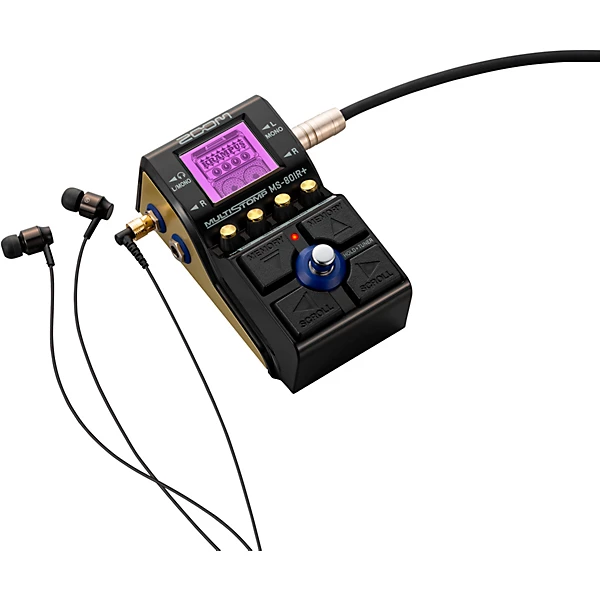 MS 80IR MultiStomp Pedal with Multi Layer IR Technology Effects Pedal Black and Gold