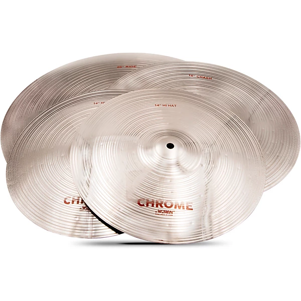 Wuhan 457 4 Piece Chrome Cymbal Pack