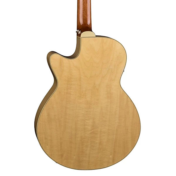 Luna Flora Rose Acoustic Electric Guitar Gloss Natural