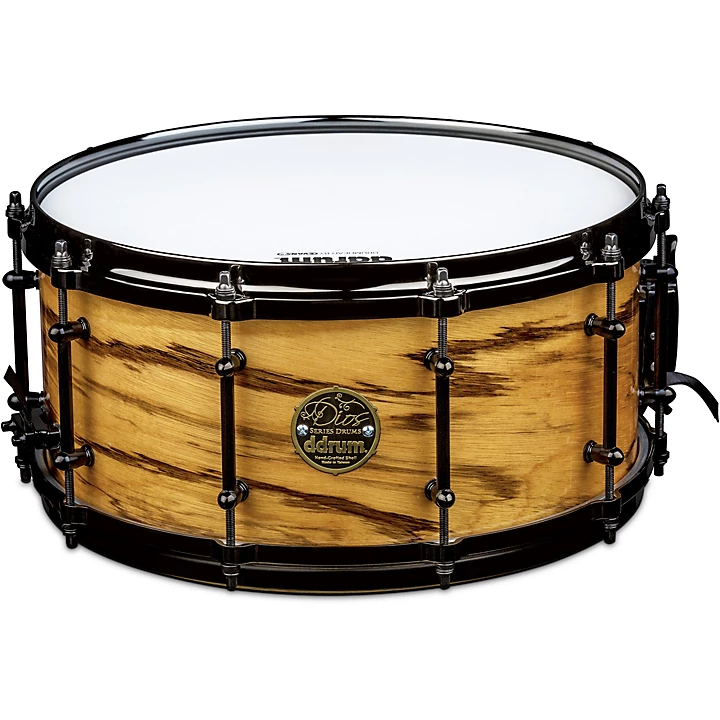 Dios Maple Snare Drum with Exotic Zebra Wood Veneer