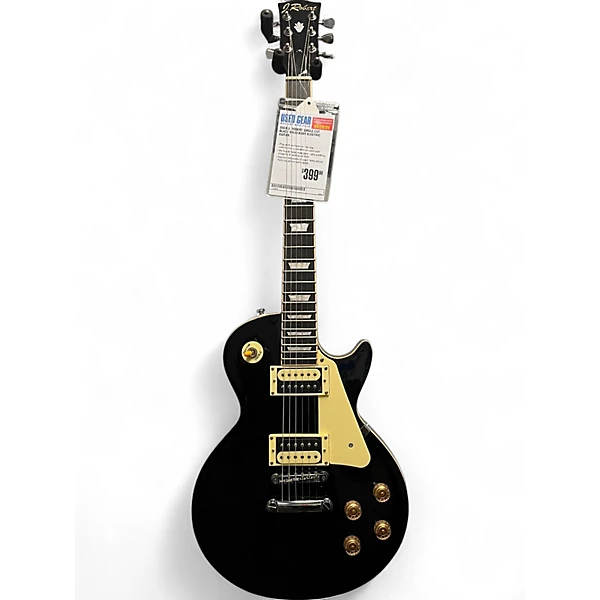 Used J. Robert Single Cut Black Solid Body Electric Guitar