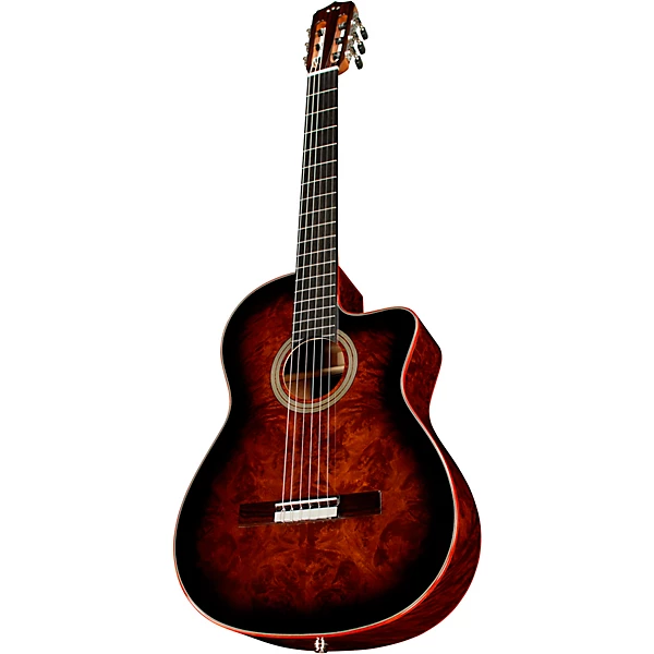 Cordoba Fusion 12 Exotic Top Nylon String Classical Acoustic Electric Guitar Brown Sugar Burst